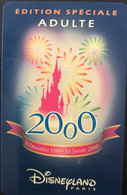 FRANCE  -  DisneyLAND PARIS  - WINNIE L'OURSON  - MILLENIUM  -  Adulte - Disney Passports