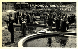 N°86658 -cpsm Salmoniculture De Laguiole Vous Approvisionera En Truites - Fishing