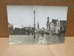 CAMBRAI (59) Carte Photo Rue Place Ruines Bombardements Guerre 1914-18 - Cambrai