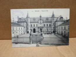 MELUN (77) Hotel De Ville Cachet Militaire 209ème Territorial Infanterie Service Postal - Melun