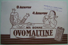 Buvard Fabrique De Petits Déjeunés - " OVOMALTINE " - Etablissements De France   A Voir ! - Dairy