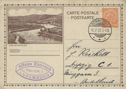 Luxembourg - Luxemburg - Carte-Postale - Postkarte  1929  -  Grevenmacher - Stamped Stationery