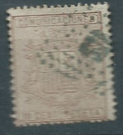 ESPAGNE ESPAÑA SPANIEN SPAIN ESPAÑA  1874 WAR TAX Escudo ARM 10 Céntimos USED ED 153 MI 145 YT 151 SG 227 SC 211 - Used Stamps