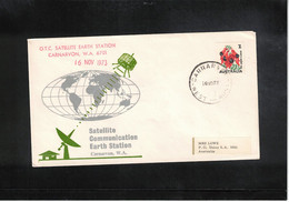 Australia 1973 Space / Raumfahrt Carnarvon Satellite Communicatio Earth Station Interesting Cover - Oceanië