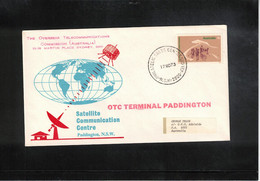 Australia 1973 Space / Raumfahrt Paddington Satellite Communication Center Interesting Cover - Oceanía