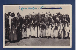 CPA Syrie Liban Non Circulé Types Druses Druzes Carte Photo - Syria