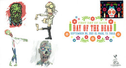Day Of The Dead First Day Cover, With Digital Color Pictorial (DCP) Postmark From El Paso, TX - 2011-...