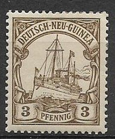 GERMANIA REICH IMPERO 1914-16  COLONIA NUOVA GUINEA SERIE ORDINARIA SENZA  FILIGRANA YVERT. 7 MLH VF - Duits-Nieuw-Guinea