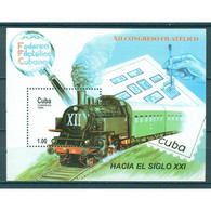 &#128681; Discount - Cuba 1999 The 12th Cuban Philatelic Federation Congress  (MNH)  - Stamps On Stamps, The Trains, Phi - Nuevos