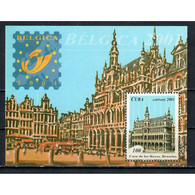 &#128681; Discount - Cuba 2001 International Stamp Exhibition Belgica 2001 - Brussels, Belgium  (MNH)  - Architecture - Hojas Y Bloques