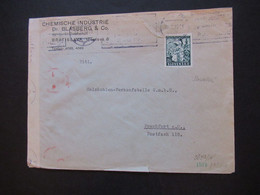 Slowakei 1941 Zensurbeleg OKW Mehrfachzensur Firmenumschlag Chemische Industrie Dr. Blasberg Bratislava - Cartas