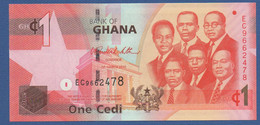 GHANA - P.37 – 1 Cedi 06.03.2010 UNC Serie EC9662478 - Ghana