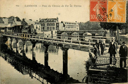 Lannion * Pont Du Chemin De Fer De Perros * Train Tramway Locomotive Machine * Ligne Chemin De Fer - Lannion