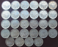 France - 5 Francs Semeuse Argent 1960-1961-1962-1963-1964 Lot 28 Pièces De Monnaie - J. 5 Francs