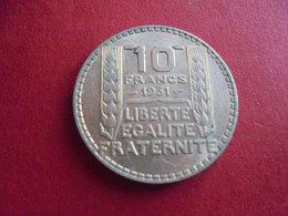 10 FRANCS TURIN 1931 - K. 10 Franchi