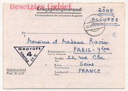 FRANCE - Correspondance Des PG Du Stalag IVE - Censeur Geprüft 4 - 1941 - Oorlog 1939-45