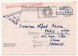 FRANCE - Correspondance Des PG Du Stalag IVE - Censeur Geprüft 4 - 1941 - OMEC Altenburg - Oorlog 1939-45