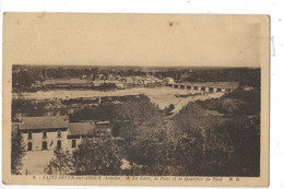 Delcampe - Saint-Sever-sur-Adour (40) : Vue Générale Aérienne Sur Le Quartier De La Gare Env 1930 PF. - Saint Sever