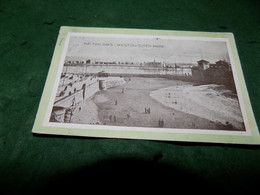 VINTAGE UK SOMERSET: WESTON Super MARE The Two Bays B&w 1911 - Weston-Super-Mare