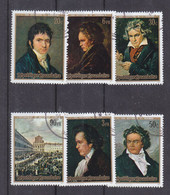 Musique - Beethoven - Rwanda - COB 416 / 21 Oblitéré - Valeur 3 Euros - Used Stamps