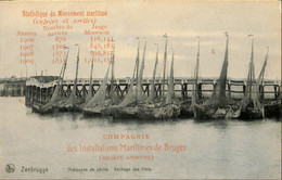 036 244 - CPA - Belgique - Zeebrugge - Chaloupes De Pêche - Séchage Des Filets - Zeebrugge