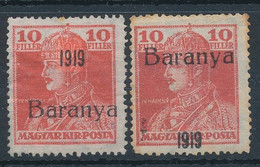 1919. Baranya (I.) (Serbian Occupation) - Baranya