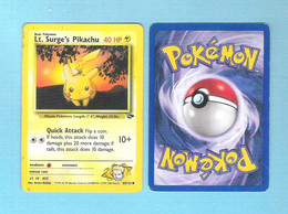 POKEMON   Lt. Surge's  Pikachu   Engels  1995 - 96 - 98   (PK 136) - Pokemon