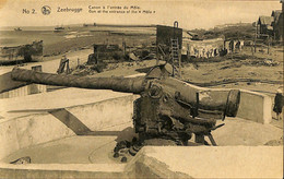 036 255 - CPA - Belgique - Zeebrugge - Zeebrugge - Canon à L'entrée Du Môle - Zeebrugge