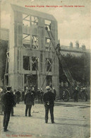 Villeurbanne * Manoeuvre Sapeurs Pompiers Anglais * Sauvetage Par L'échelle Aérienne * Exercice Sapeur Pompier Fireman - Villeurbanne