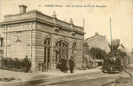 Tarare * La Gare De Ligne Chemin De Fer Du Beaujolais * Arrivée Du Train * Locomotive * - Tarare
