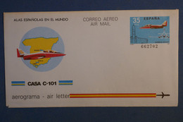 AE 5 ESPANA  BELLE  LETTRE AEROGRAMME 1984 NON VOYAGEE - Briefe U. Dokumente