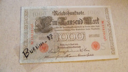 Billet ,1000,  Marks, Allemagne, 1910 - Otros – Europa