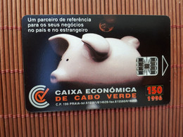 Phonecad Pig Used  Rare - Cabo Verde