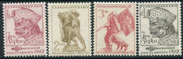 CZECHOSLOVAKIA 1952 Army Day MNH / **.  Michel 761-64 - Nuevos