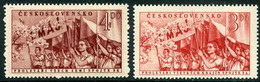 CZECHOSLOVAKIA 1952 Labour Day MNH / **.  Michel 727-28 - Ungebraucht