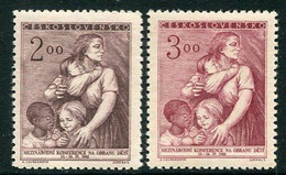 CZECHOSLOVAKIA 1952 Child Protection Conference  MNH / **.  Michel 722-23 - Ungebraucht