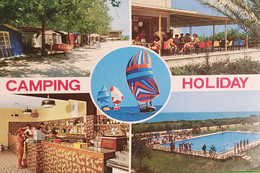 Cartolina - Camping Holiday - Porto S. Elpidio - Lungomare Trieste - 1979 - Ancona