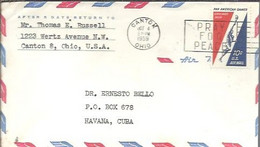 LETTER 1959  CANTON OHIO  A CUBA - Cartas