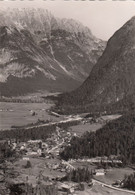 A1172) LEUTASCH - WEIDACH - Tirol - Häuser Straße Von Oben - Dünn Besiedelt S/W ALT - Leutasch