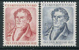 CZECHOSLOVAKIA 1952 Kollar Centenary MNH / **.  Michel 705-06 - Neufs