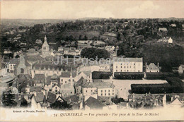 Quimperle - Vue Generale - Vue Prise De La Tour St Michel - 74 - Old Postcard - France - Unused - Quimperlé