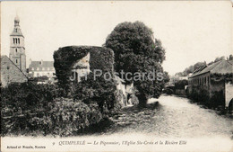 Quimperle - Le Pigeonnier - L'Eglise Ste Croix Et La Riviere Elle - 9 - Old Postcard - France - Unused - Quimperlé