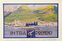 Cartolina - Ferrovia Elettrica Intra - Premeno - Lago Maggiore - 1950 Ca. - Verbania