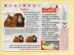 Kinder : BPZ N° S - 303 : Pollux / Série Le Manège Enchanté - Instrucciones