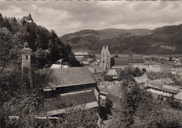 A1187) FRIESACH - Kärnten - Tolle S/W AK Mit Kirche Häusern U. Burg TOP 1963 - Friesach