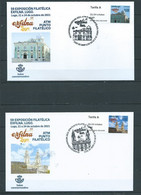 ESPAGNE SPANIEN SPAIN ESPAÑA 2021 STAMPSHOW PHILATELIC POINT EXFILNA LUGO ATM SET 2V FDC - Usati