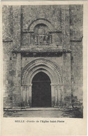 Delcampe - 79  Melle -   Eglise  St Hilaire, Porche - Melle
