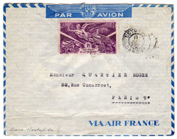 A.O.F. : Lettre Par Avion ,cachet Cotonou ( Dahomey ) : Anniversaire De La Victoire - Cartas & Documentos