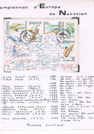 AUTOGRAPHEs SUR CARTE POSTALE - CHAMPIONNAT D'EUROPE DE NATATION - 1985 - SOFIA - NOMBREUX MEDAILLES OLYMPIQUES  - - Autographes