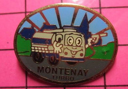 412b Pin's Pins / Beau Et Rare / THEME : CARBURANTS / CAMION CITERNE MONTENAY TURBO - Fuels